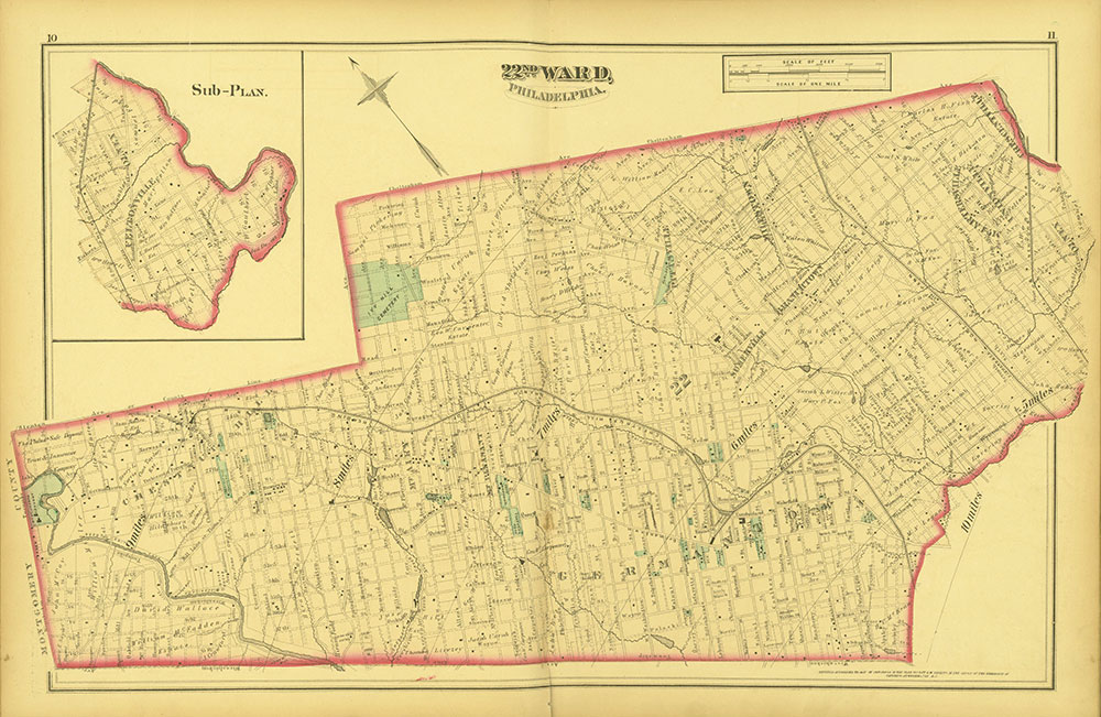 Atlas of Philadelphia and Environs, Pages 10-11