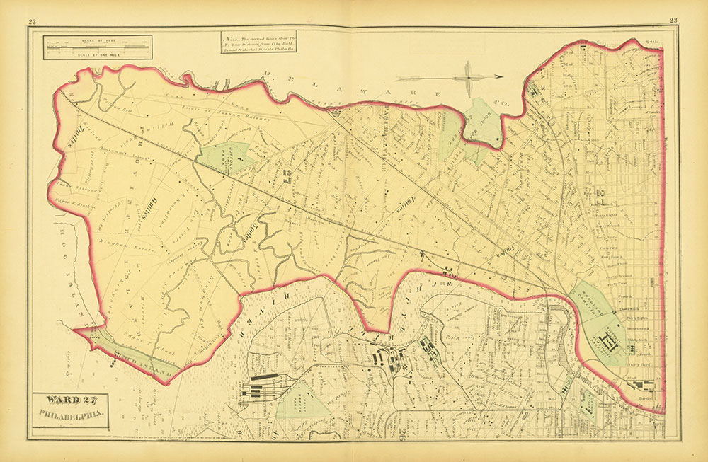 Atlas of Philadelphia and Environs, Pages 22-23