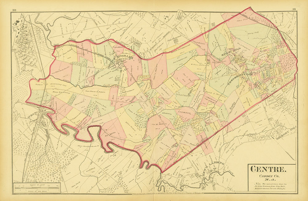 Atlas of Philadelphia and Environs, Pages 38-39