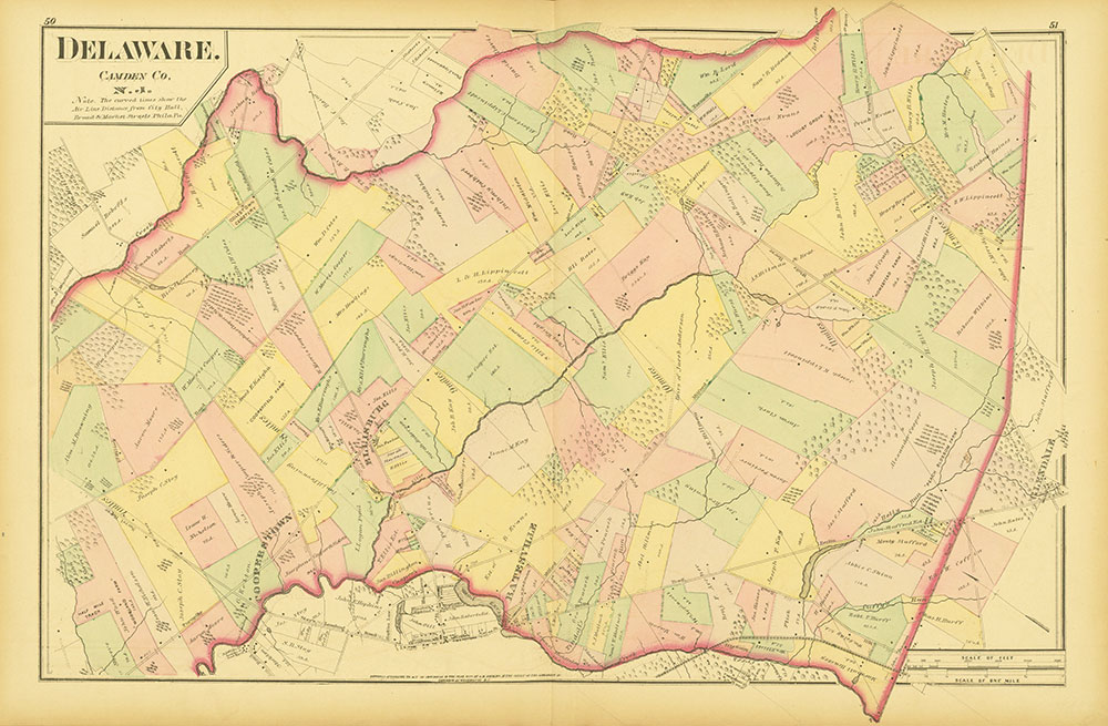 Atlas of Philadelphia and Environs, Pages 50-51