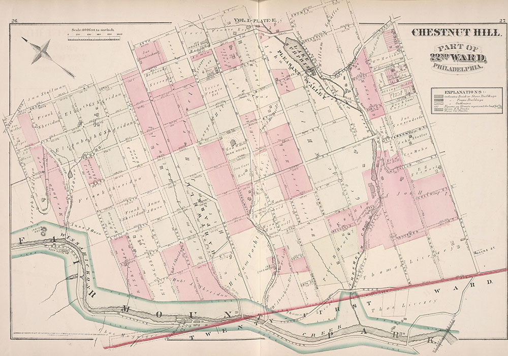 City Atlas of Philadelphia, 22nd ward, 1876, Plate E