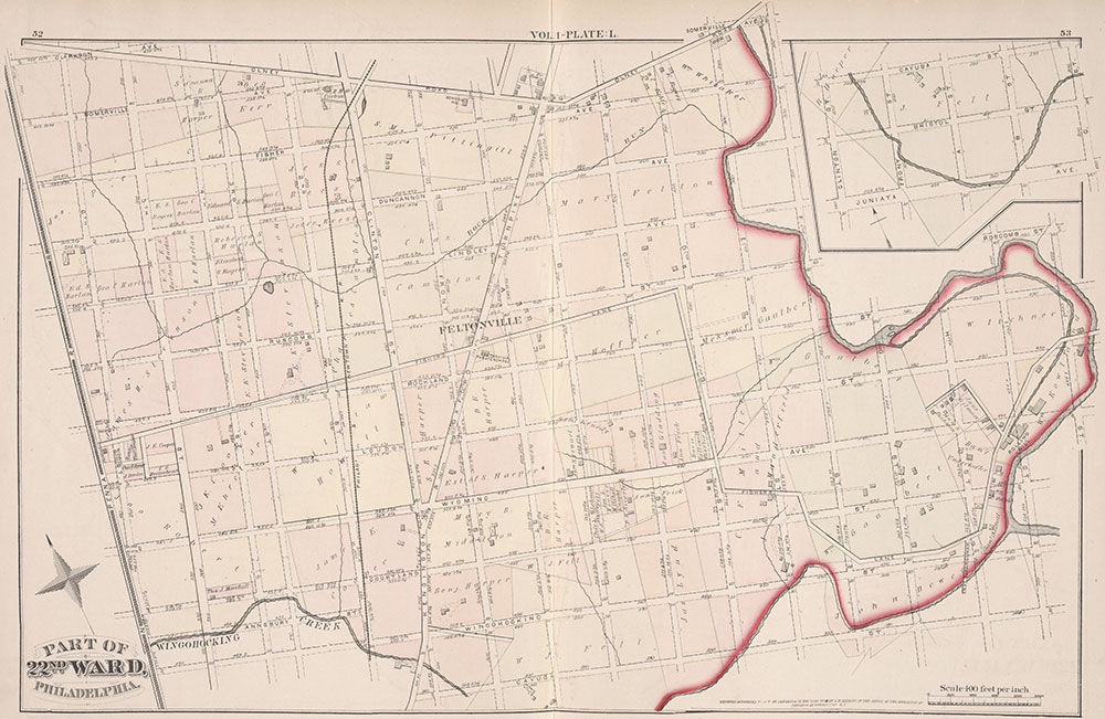 City Atlas of Philadelphia, 22nd ward, 1876, Plate L