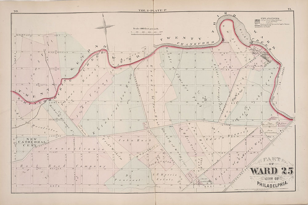 City Atlas of Philadelphia, 25th Ward, 1875, Plate P