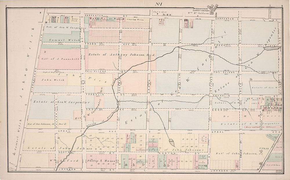 Atlas of Germantown, 22nd Ward, 1871, Plate 1