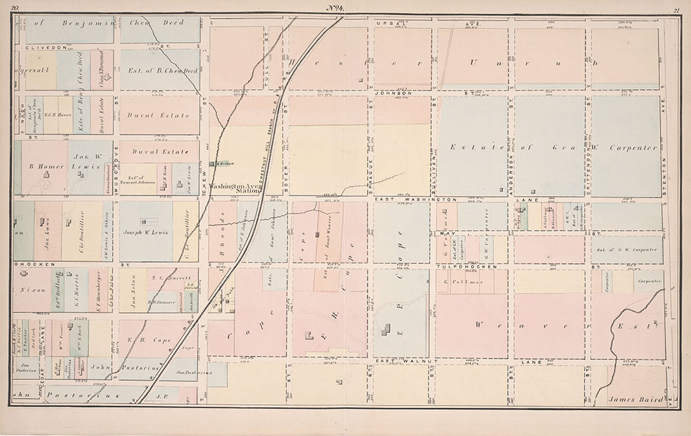 Atlas of Germantown, 22nd Ward, 1871, Plate 4
