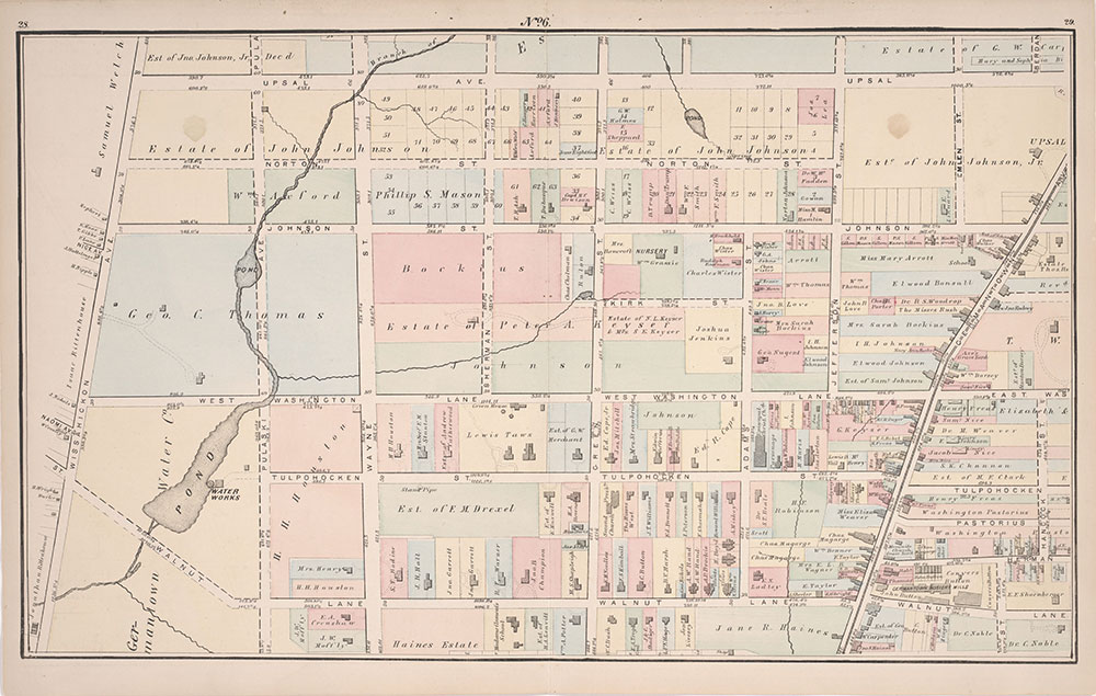 Atlas of Germantown, 22nd Ward, 1871, Plate 6