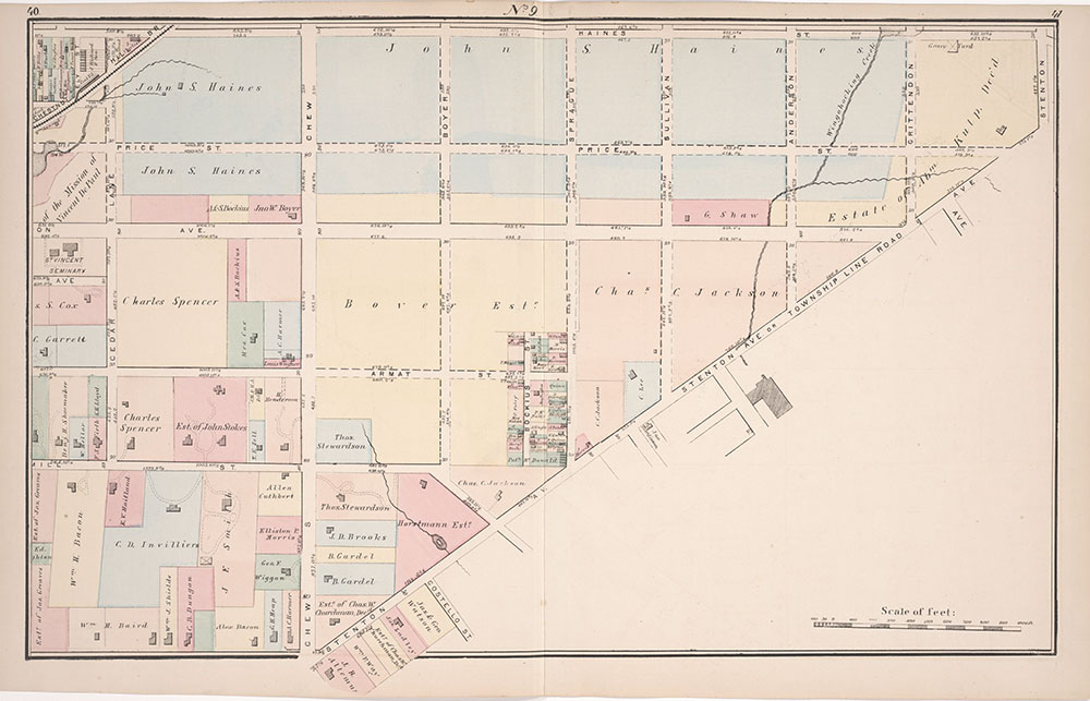 Atlas of Germantown, 22nd Ward, 1871, Plate 9