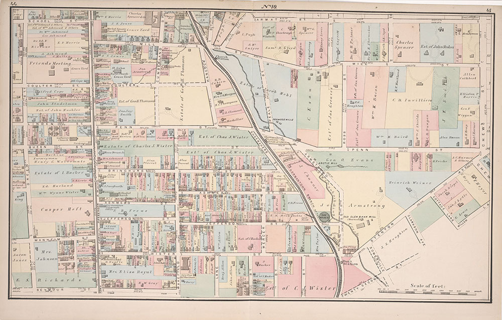 Atlas of Germantown, 22nd Ward, 1871, Plate 10