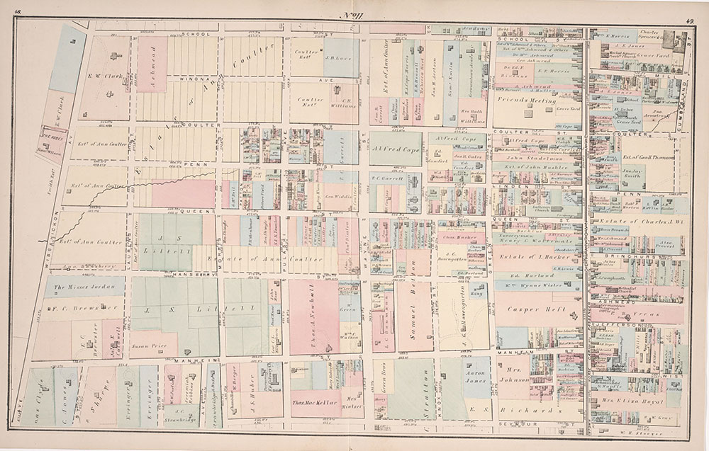 Atlas of Germantown, 22nd Ward, 1871, Plate 11