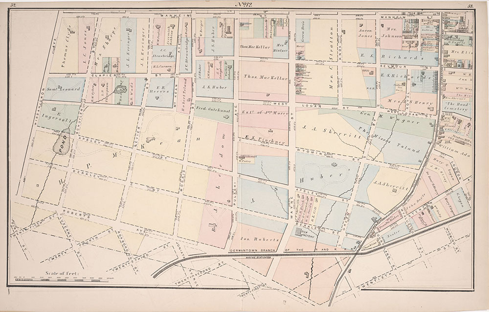 Atlas of Germantown, 22nd Ward, 1871, Plate 12