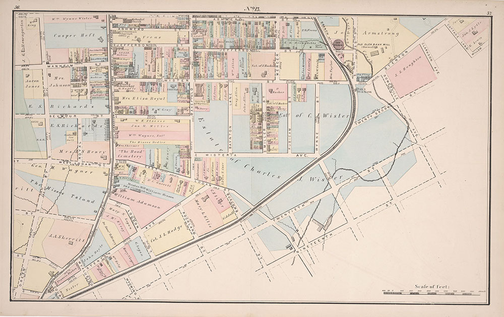 Atlas of Germantown, 22nd Ward, 1871, Plate 13