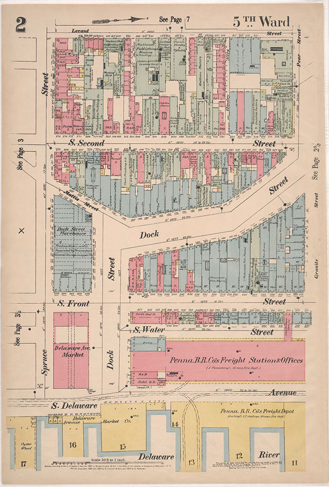 Insurance Maps of the City of Philadelphia, 1897, Plate 2