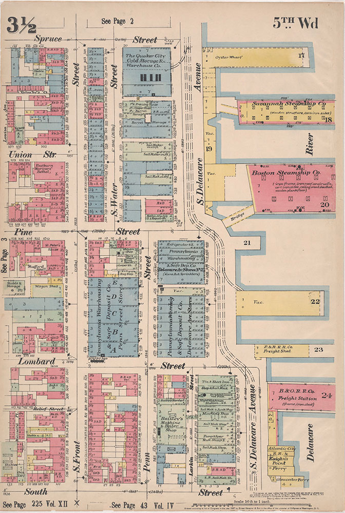 Insurance Maps of the City of Philadelphia, 1897, Plate 3 1/2