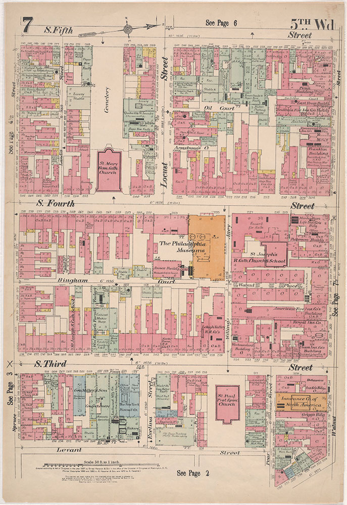 Insurance Maps of the City of Philadelphia, 1897, Plate 7