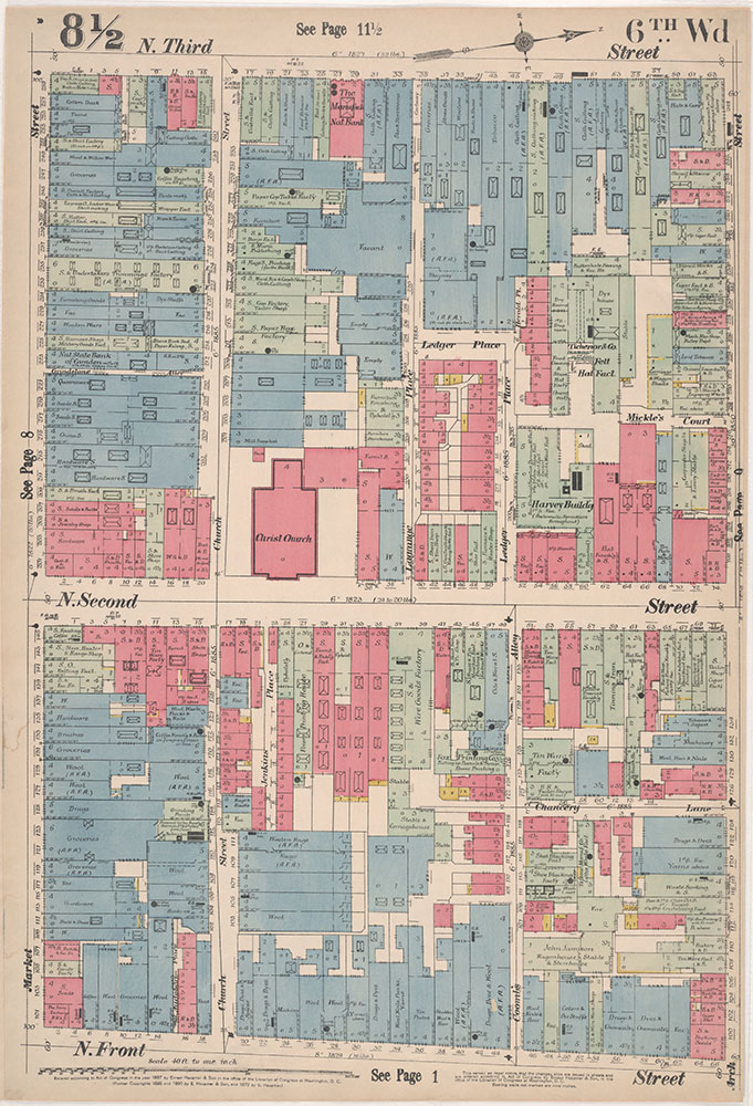 Insurance Maps of the City of Philadelphia, 1897, Plate 8 1/2