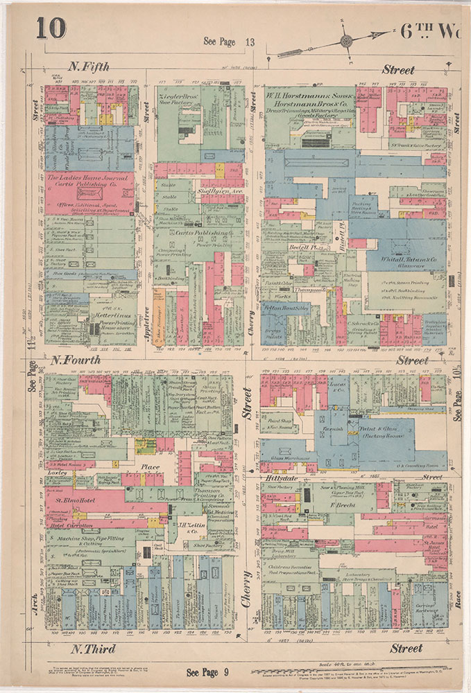 Insurance Maps of the City of Philadelphia, 1897, Plate 10