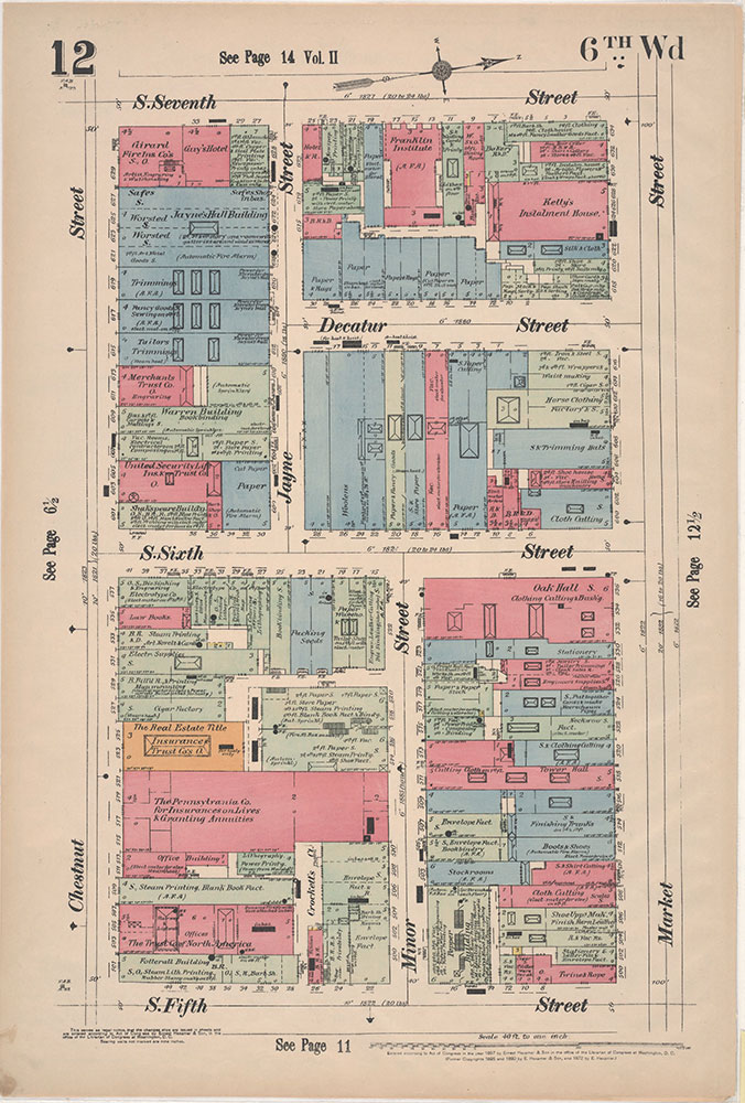 Insurance Maps of the City of Philadelphia, 1897, Plate 12