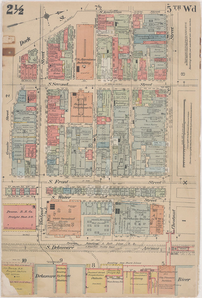 Insurance Maps of the City of Philadelphia, 1915-1916, Plate 2 1/2