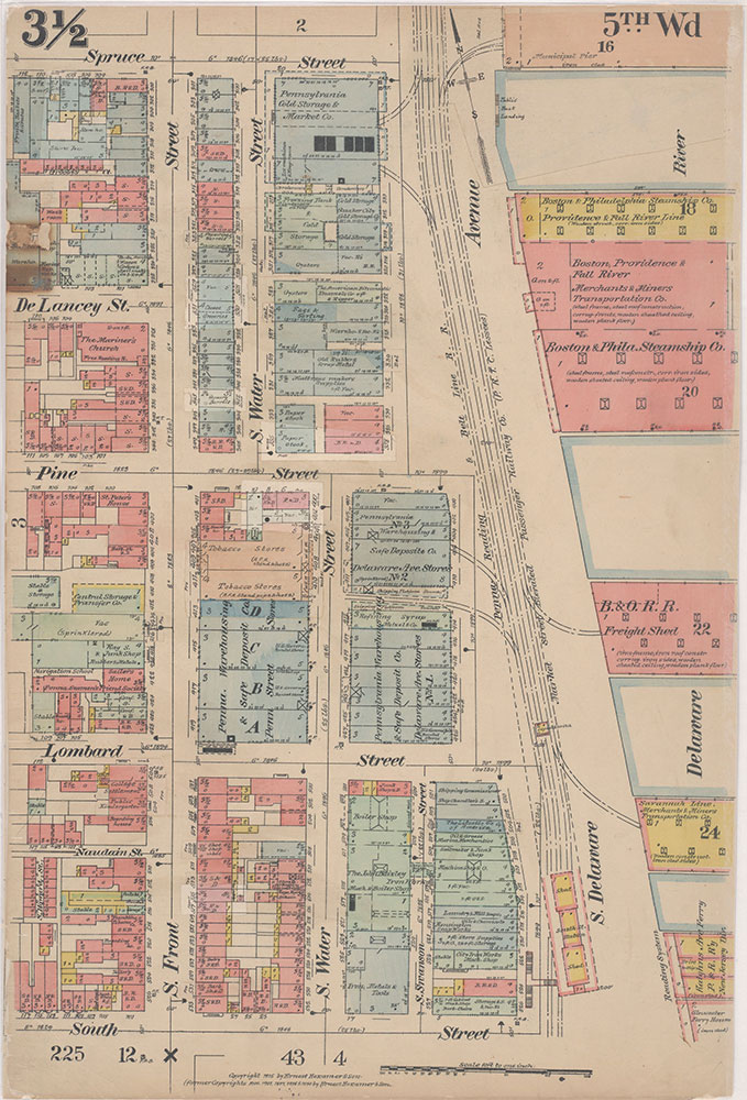 Insurance Maps of the City of Philadelphia, 1915-1916, Plate 3 1/2