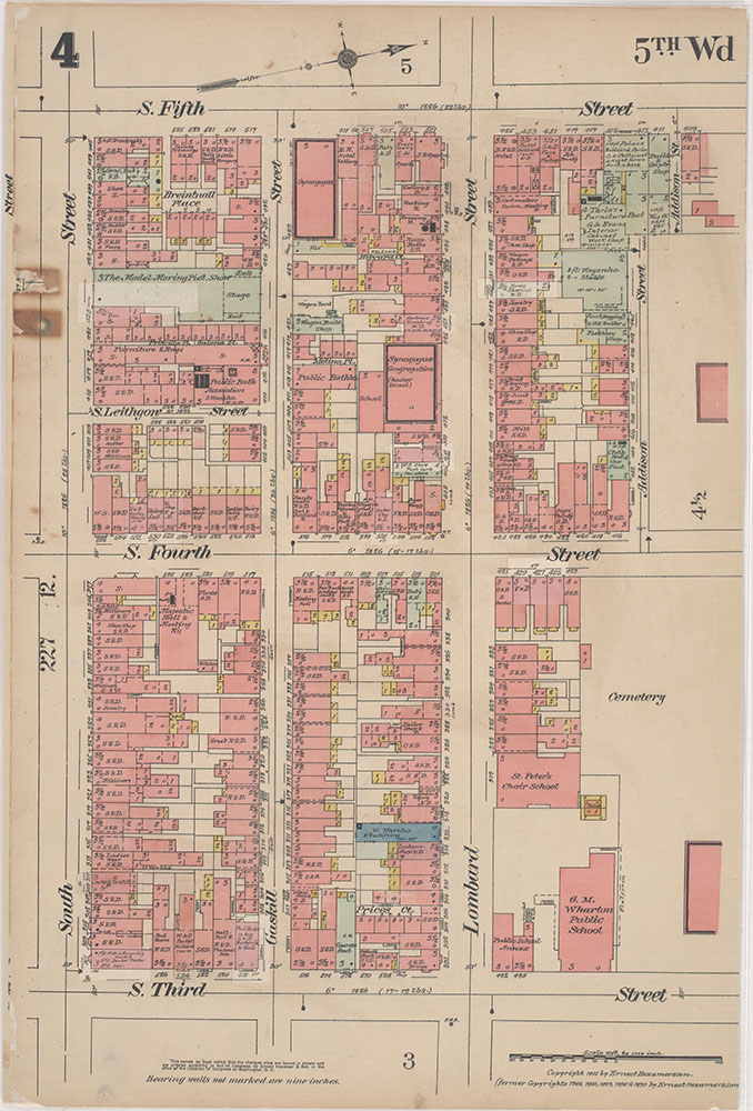 Insurance Maps of the City of Philadelphia, 1915-1916, Plate 4