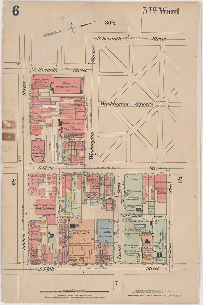 Insurance Maps of the City of Philadelphia, 1915-1916, Plate 6