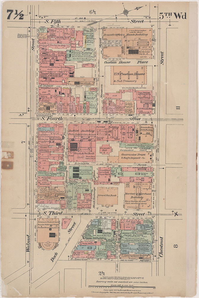 Insurance Maps of the City of Philadelphia, 1915-1916, Plate 7 1/2
