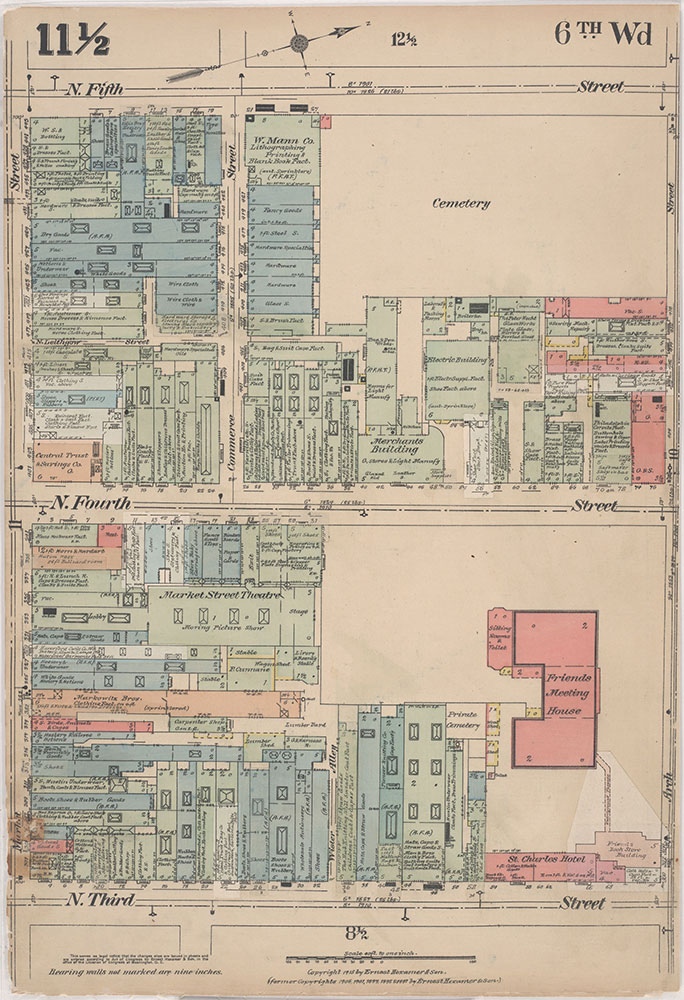 Insurance Maps of the City of Philadelphia, 1915-1916, Plate 11 1/2