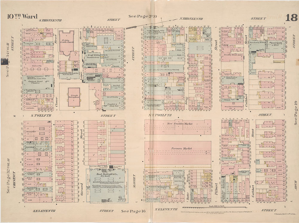 Insurance Maps of the City of Philadelphia, 1887, Plate 18