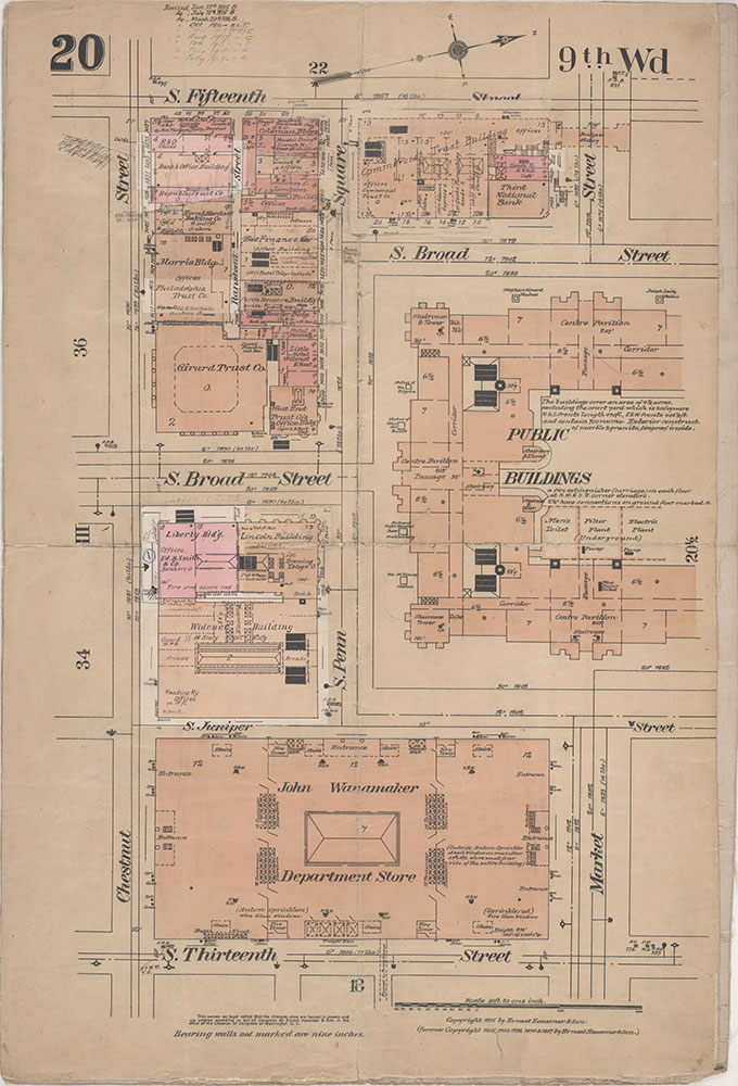 Insurance Maps of the City of Philadelphia, 1915-1920, Plate 20