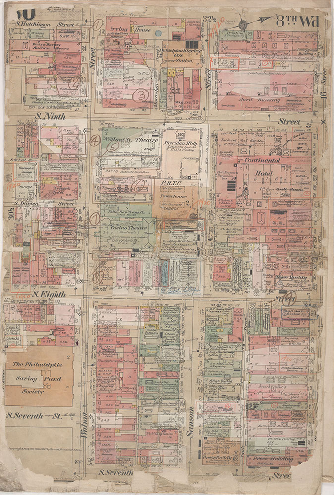 Insurance Maps of the City of Philadelphia, 1908-1920, Plate 30
