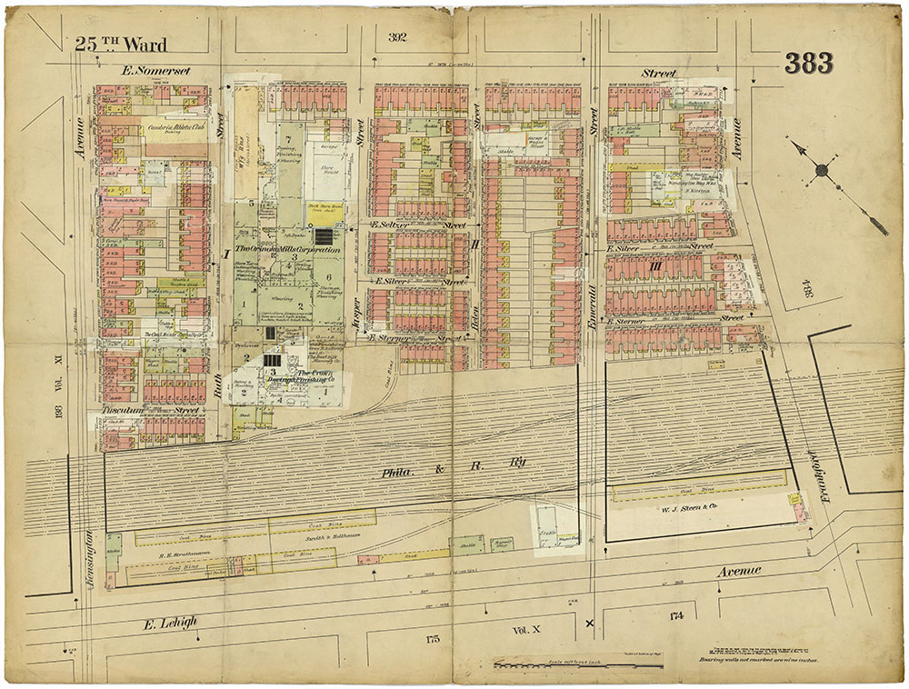 Insurance Maps of the City of Philadelphia, 1913-1918, Plate 383