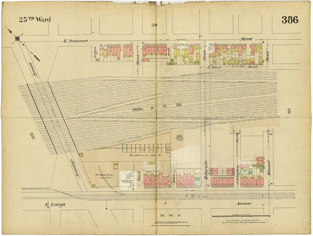 Insurance Maps of the City of Philadelphia, 1913-1918, Plate 386