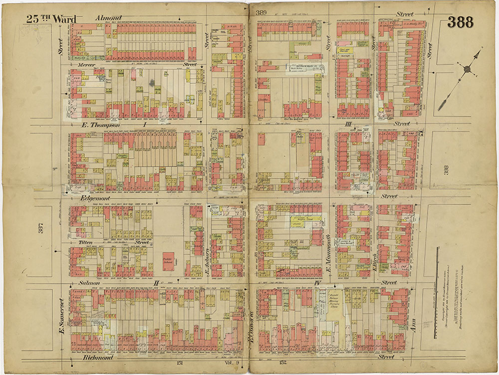 Insurance Maps of the City of Philadelphia, 1913-1918, Plate 388