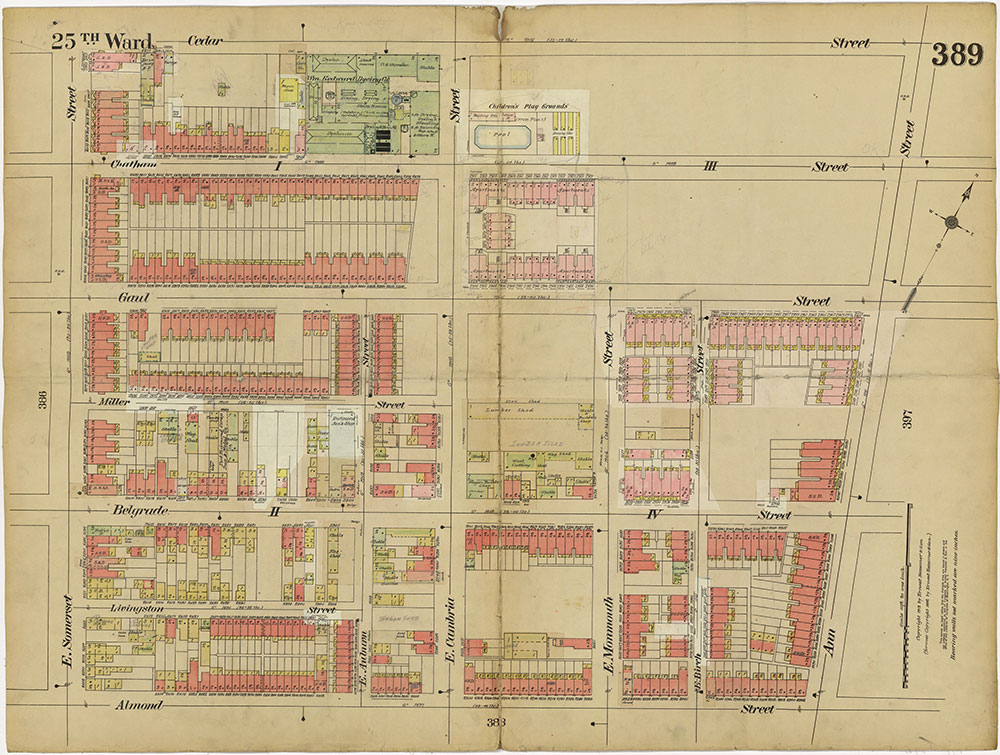 Insurance Maps of the City of Philadelphia, 1913-1918, Plate 389