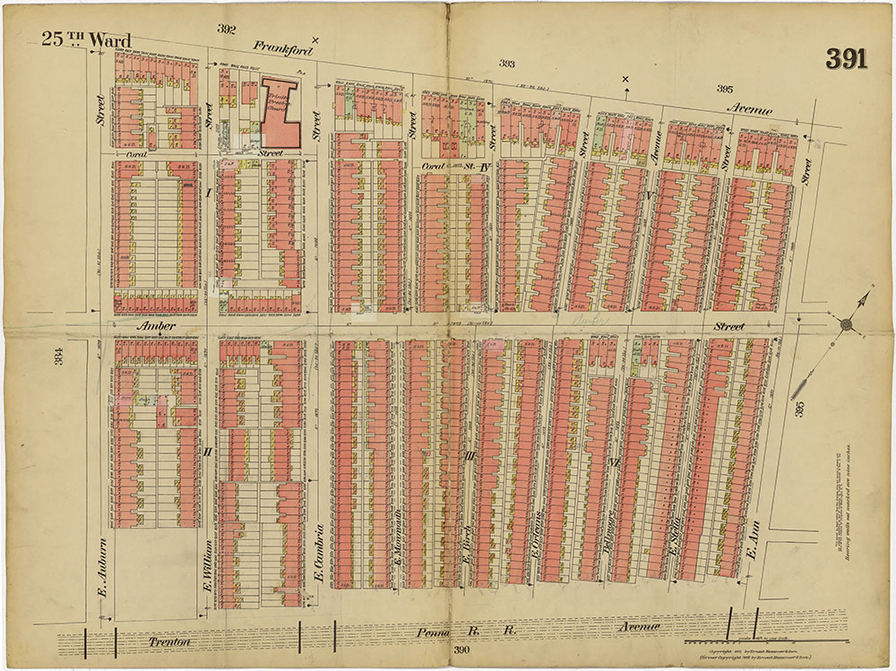Insurance Maps of the City of Philadelphia, 1913-1918, Plate 391
