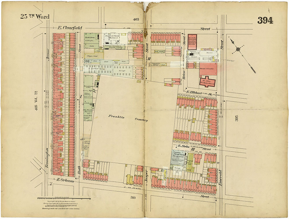 Insurance Maps of the City of Philadelphia, 1913-1918, Plate 394