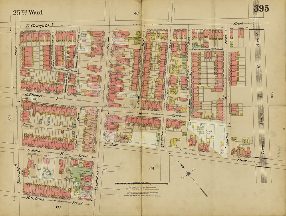 Insurance Maps of the City of Philadelphia, 1913-1918, Plate 395