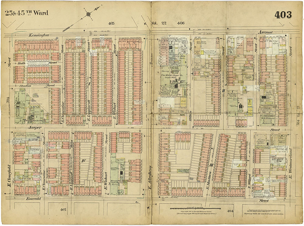 Insurance Maps of the City of Philadelphia, 1913-1918, Plate 403