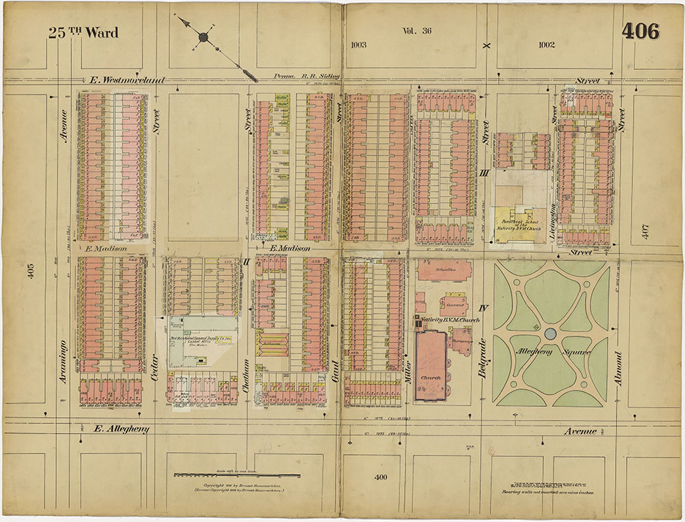 Insurance Maps of the City of Philadelphia, 1913-1918, Plate 406