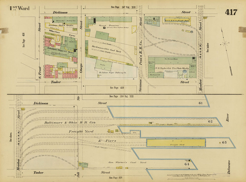 Insurance Maps of the City of Philadelphia, 1893-1895, Plate 417