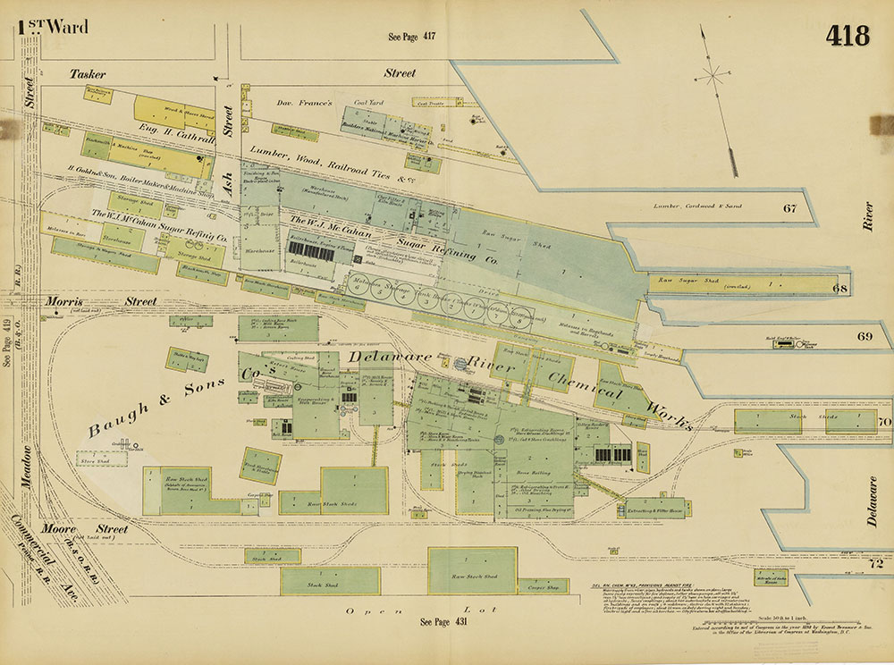 Insurance Maps of the City of Philadelphia, 1893-1895, Plate 418