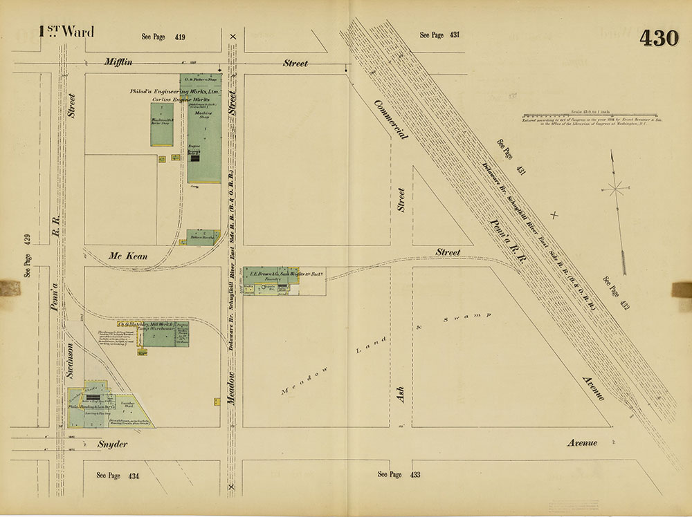 Insurance Maps of the City of Philadelphia, 1893-1895, Plate 430