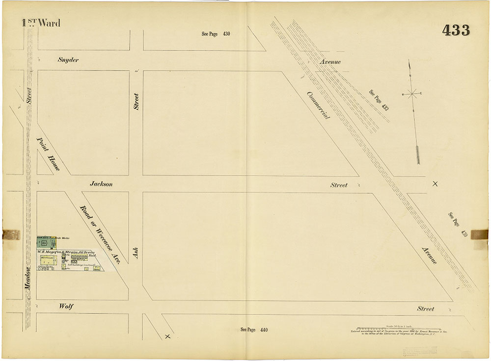 Insurance Maps of the City of Philadelphia, 1893-1895, Plate 433