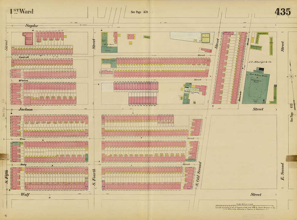 Insurance Maps of the City of Philadelphia, 1893-1895, Plate 435