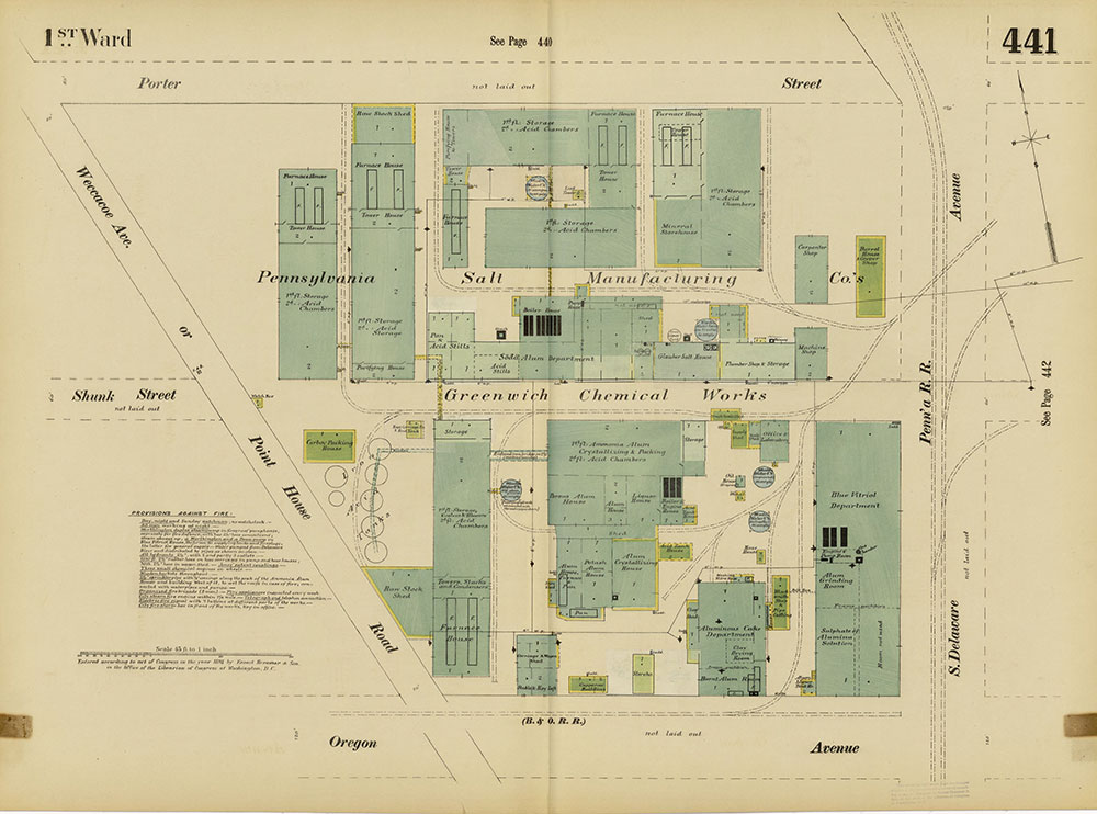 Insurance Maps of the City of Philadelphia, 1893-1895, Plate 441