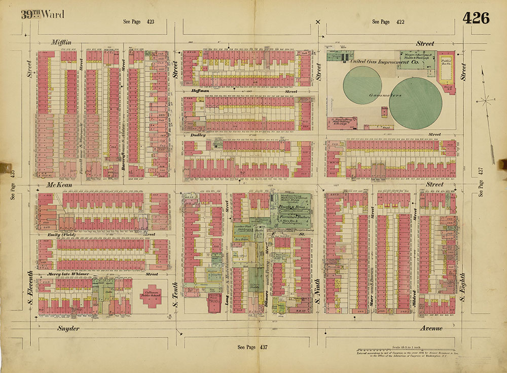 Insurance Maps of the City of Philadelphia, 1893-1914, Plate 426