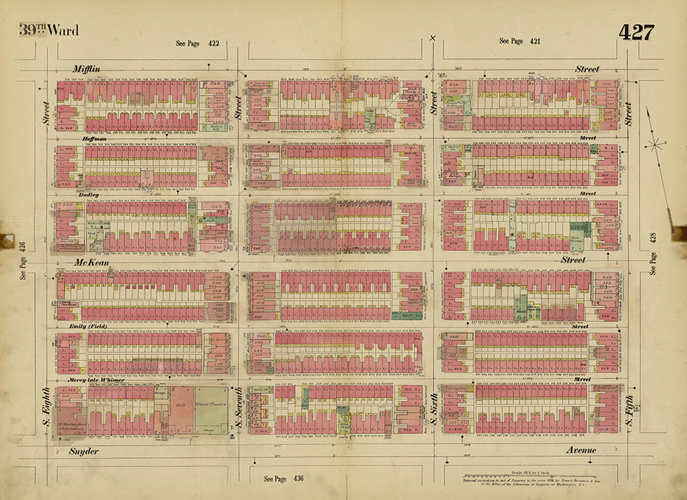 Insurance Maps of the City of Philadelphia, 1893-1914, Plate 427