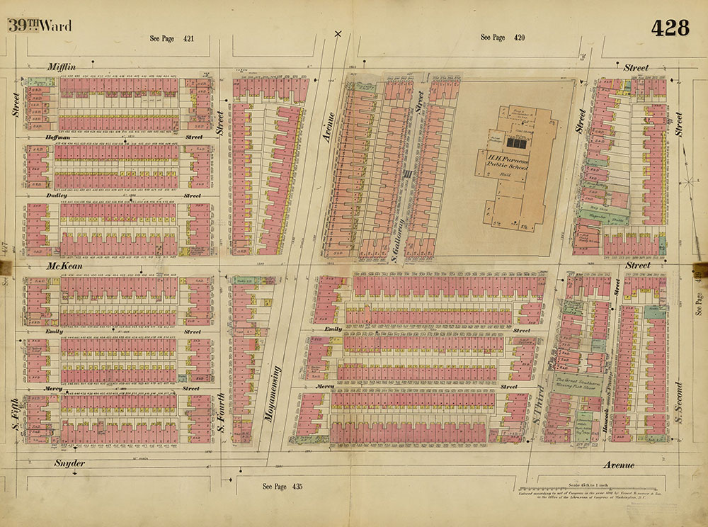 Insurance Maps of the City of Philadelphia, 1893-1914, Plate 428