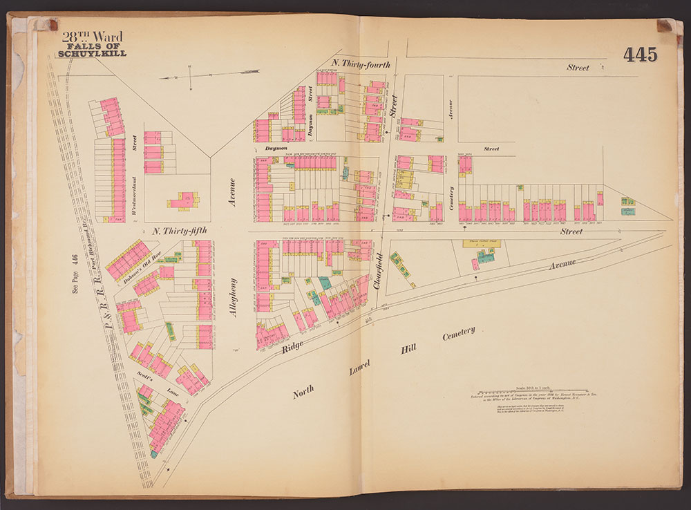 Insurance Maps of the City of Philadelphia, 1893-1895, Plate 445