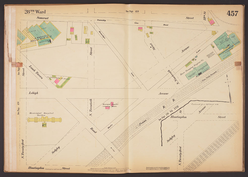 Insurance Maps of the City of Philadelphia, 1893-1895, Plate 457